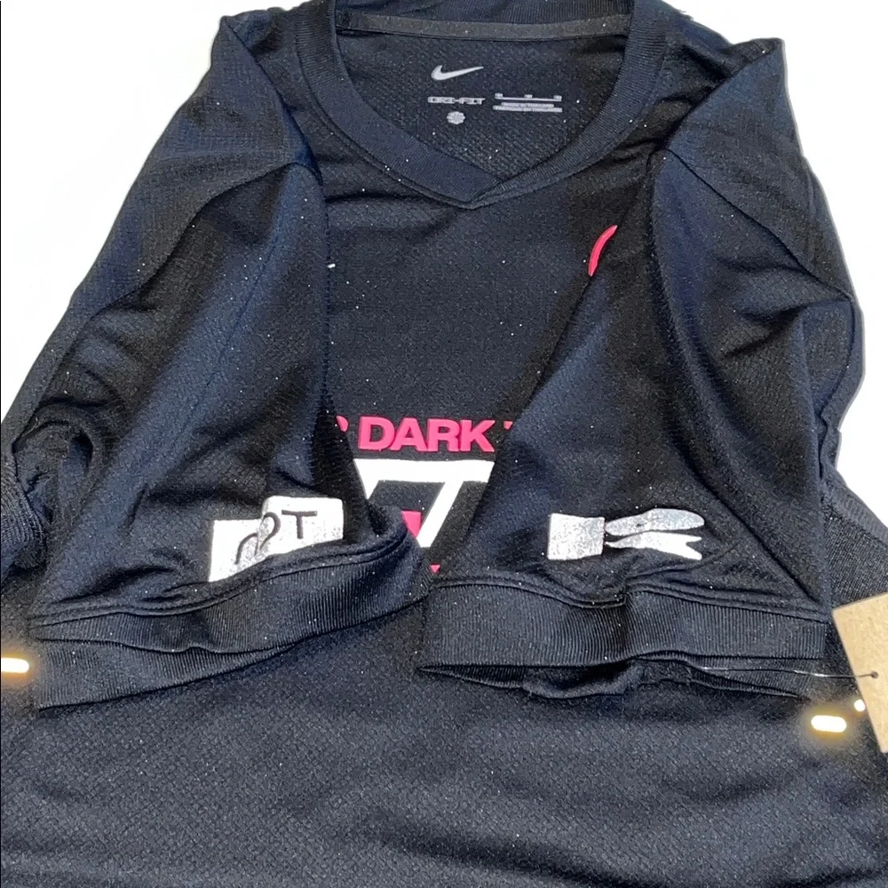 Nike After Dark Tour Dri-FIT soccer  Running Jersey black pink  Women’s M $75